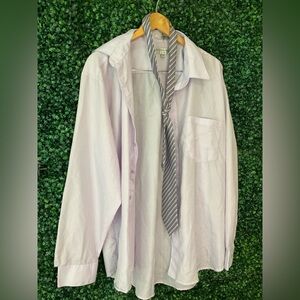Nordstrom Light Purple Dress Shirt with Gray Tie